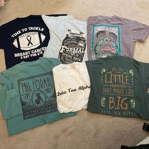 Zeta Tau Alpha Comfort Colors T-shirt bundle